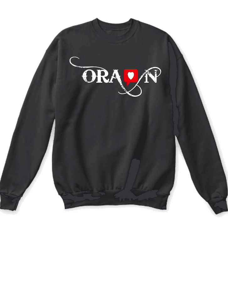 Oraon Heart Chat Style Look Sweat Shirt - Image 1