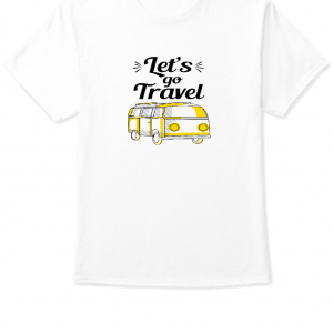 Let’s Go Travel Style Half Sleeve T- Shirt