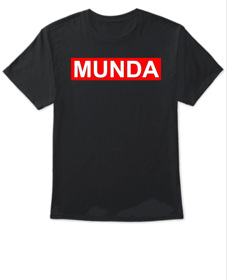 Munda Title Half Sleeve T- Shirt - Image 1