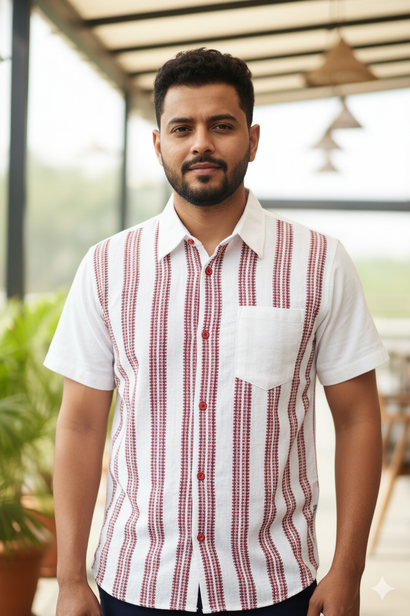 Kukhna Unisex Premium Regular Half Sleeve Shirt - Image 1
