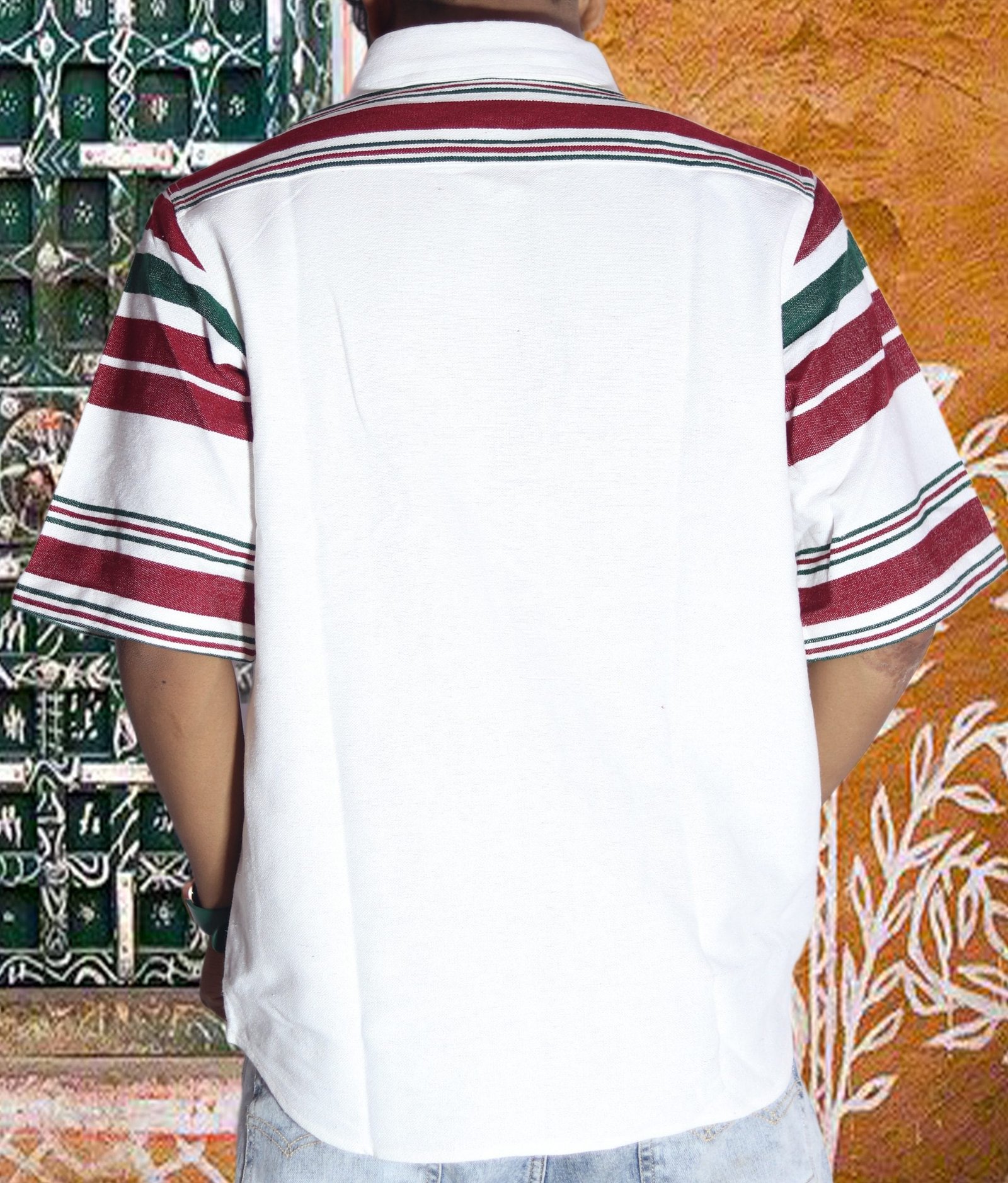 Biru Oversize Premium Unisex Half Sleeve Shirt - Image 4