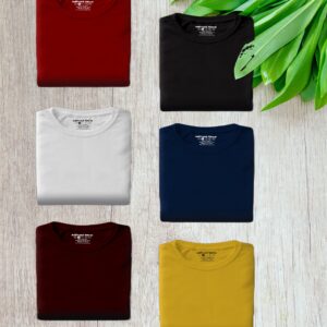 Unisex Plain Half Sleeve T Shirt for  Men’s or Women