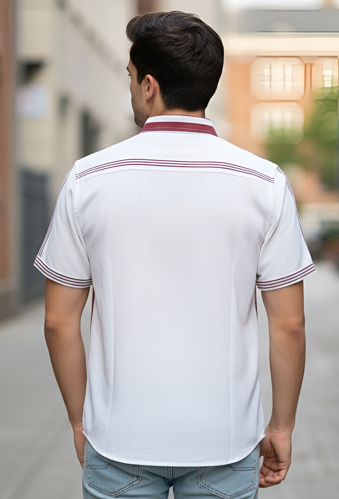 Unisex Premium Maroon Biru Shirt - Image 2