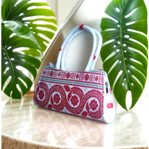 Red Leaf Design & Stylish Tribal Hand Purse (Bag)