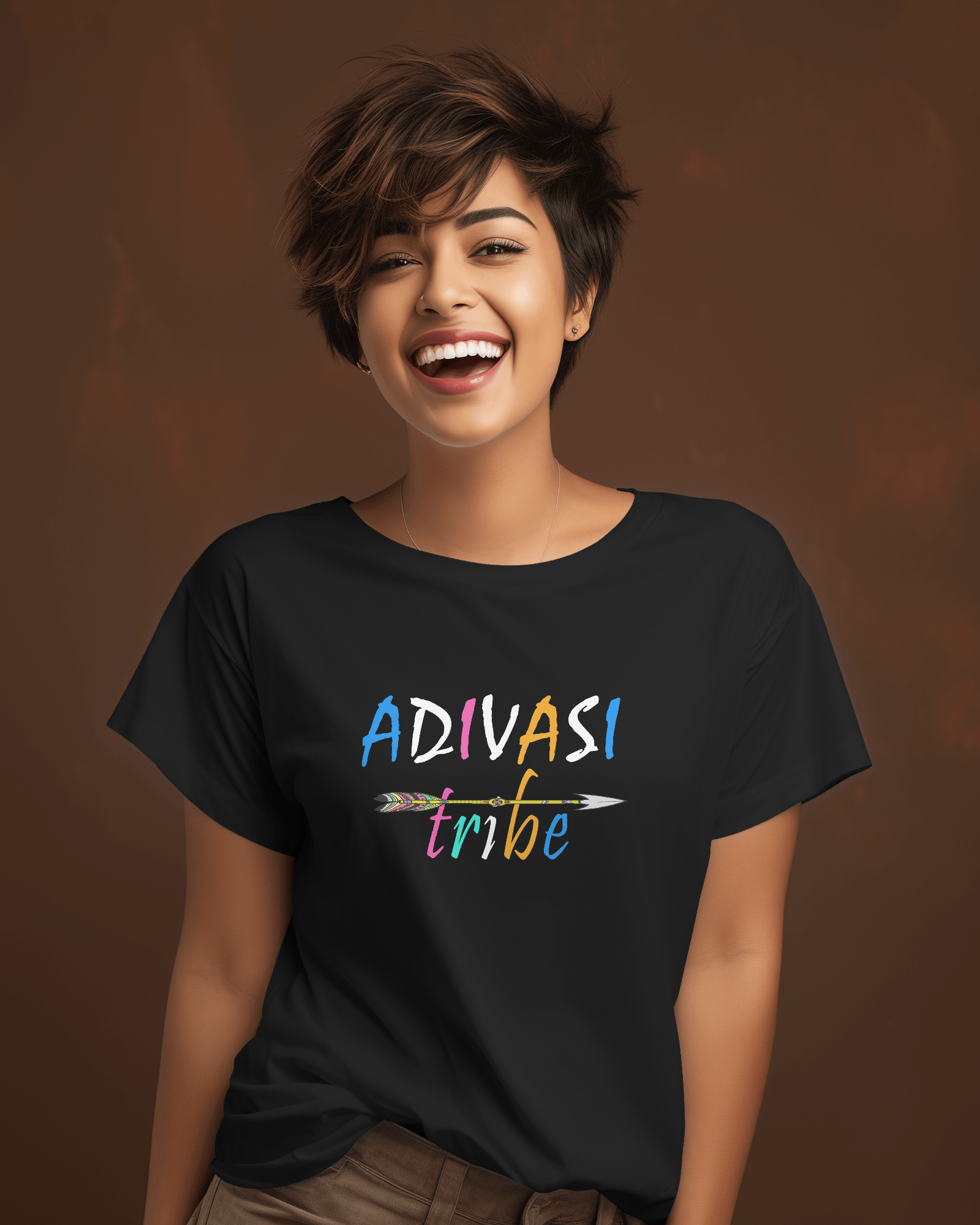 Adivasi Tribe Premium Half Sleeve T Shirt - Image 2