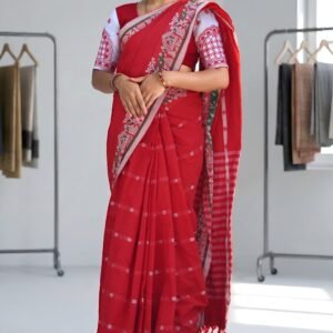 Women’s Traditional Woven Cotton Saree