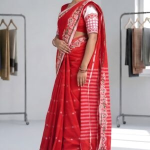 Women's Traditional Woven Cotton Saree