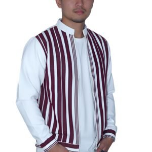 Mahroon Unisex Bomber Jacket