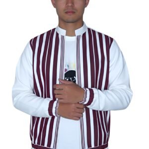 Mahroon Unisex Bomber Jacket