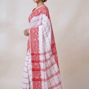 Palash Blossom Border CottonSaree